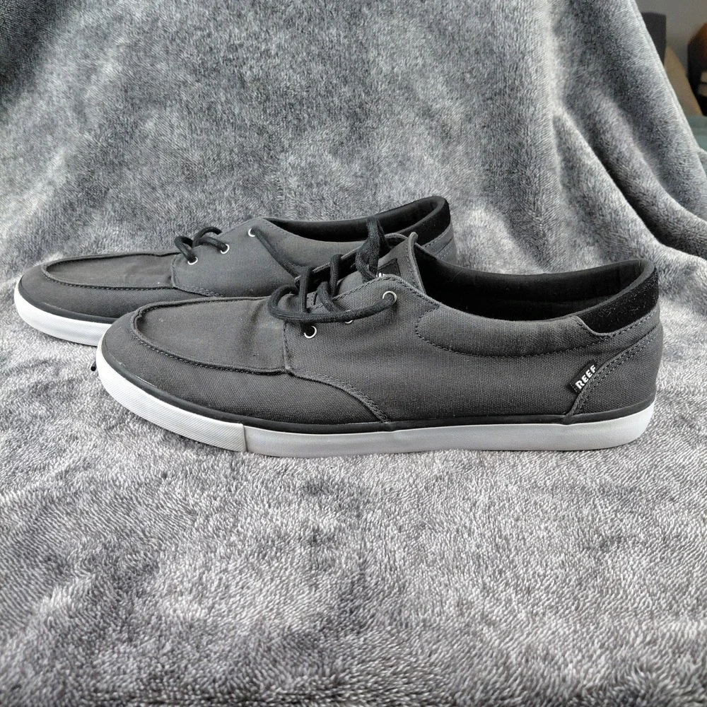 Reef Deckhand‎ 3 Men's Canvas Boat Shoes Sneakers Grey Size 13